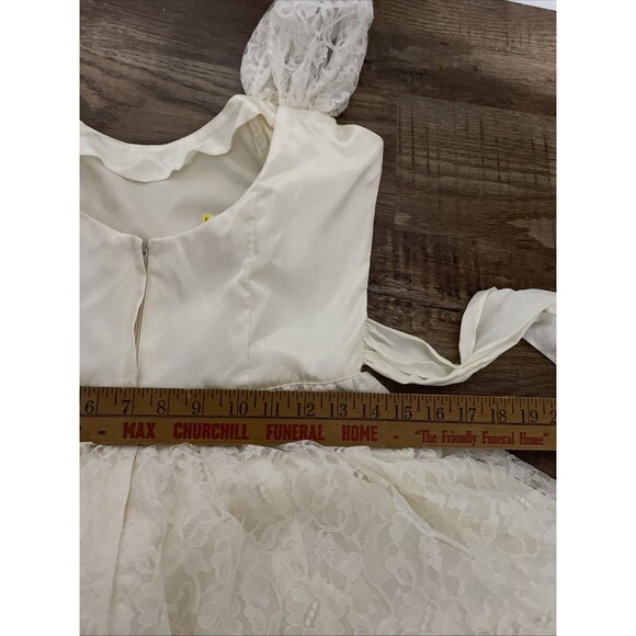 VTG GUNNE SAX Jessica McClintock Ivory Wedding Bridal Dress Size 11 See Measure - Picture 13 of 15